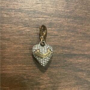 Juicy Couture Pave Puffy Heart Charm